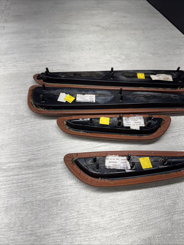 01-06 BMW E46 M3 Convertible Door Upper Arm Rest Armrest Pads Cinnamon *Damaged*