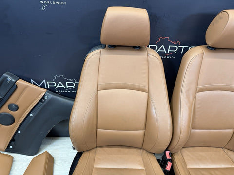 08-13 BMW E92 M3 Coupe Original Saddle Brown Interior Seats Complete Heated