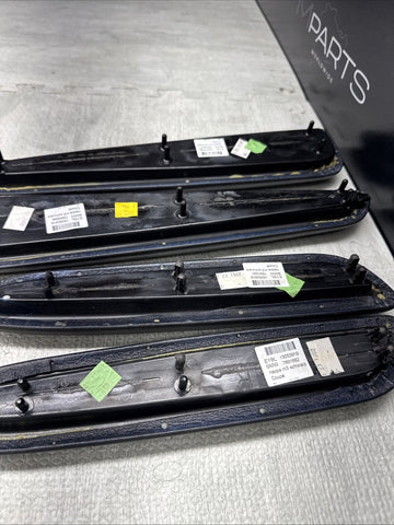 01-06 BMW OEM E46 M3 Coupe Trim Armrest Pads Set Black 8238622