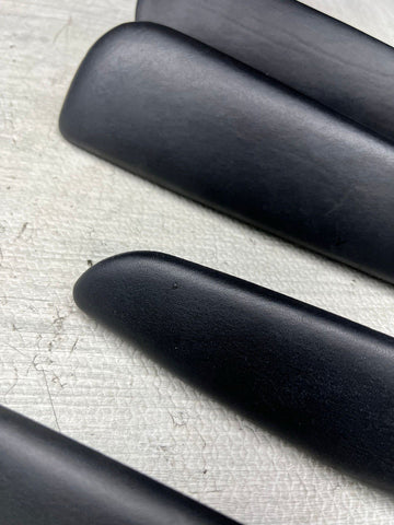 01-06 BMW E46 M3 Convertible Door Arm Rest Armrest Pads Black *2 Broken Tabs