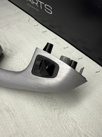 01-06 BMW E46 M3 Brushed Aluminum/Grey Door Trim Armrest Front Left Driver