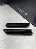 01-06 BMW E46 M3 Gloss Black Fender Vents Grilles Grills Trims NO EMBLEMS