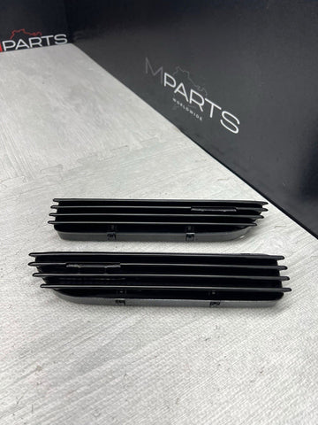 01-06 BMW E46 M3 Gloss Black Fender Vents Grilles Grills Trims NO EMBLEMS