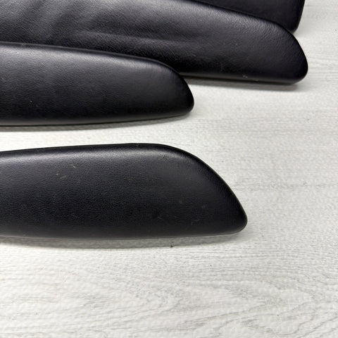 01-06 BMW E46 M3 Convertible Door Upper Arm Rest Armrest Pads Black *Notes*