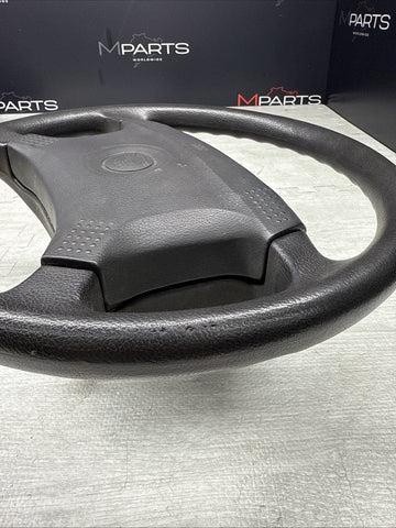 1987 - 1993 BMW E30 318 325 M3 4-Spoke Steering Wheel Leather Black OEM 1156363