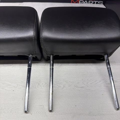 2001-2006 BMW E46 M3 Convertible Black Rear Headrests Head Rests Pair *Tabs*