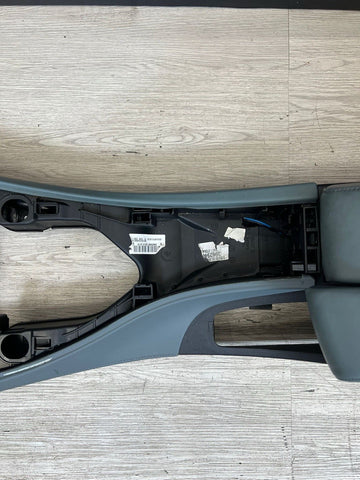 08-13 BMW E90 E92 E93 M3 Center Console Extended Leather Silverstone Palladium