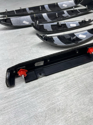 06-07 OEM BMW E63 E64 M6 Front Rear Door Dash Center Console Carbon Trim SET