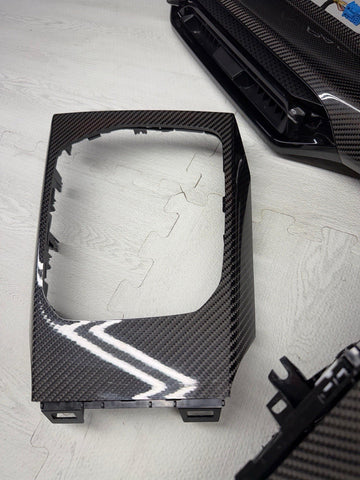 2025-2026 BMW G80 M3 Front Interior Carbon Fiber Trim Panel Set OEM