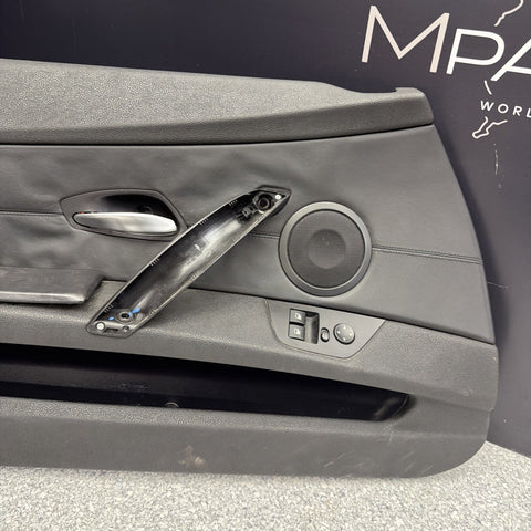 03-08 Bmw E85 Z4 Front Left Driver Interior Door Card Panel Cover Oem Black