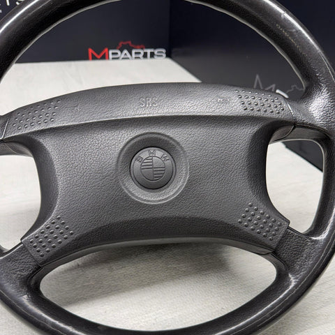 87-93 BMW M3 318i 325i E30 Leather Steering Wheel 4-Spoke 1156363 OEM