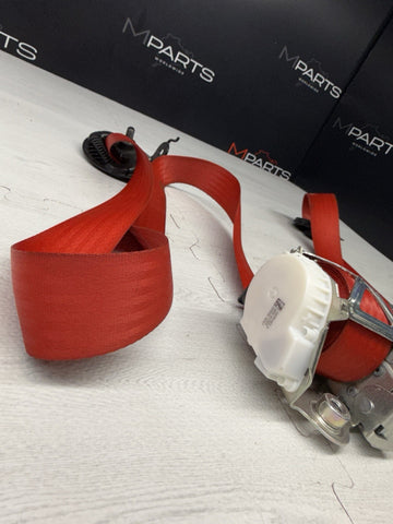 BMW 15-20 F82 M4 Coupe Seatbelts Seat Belts Retractors Red