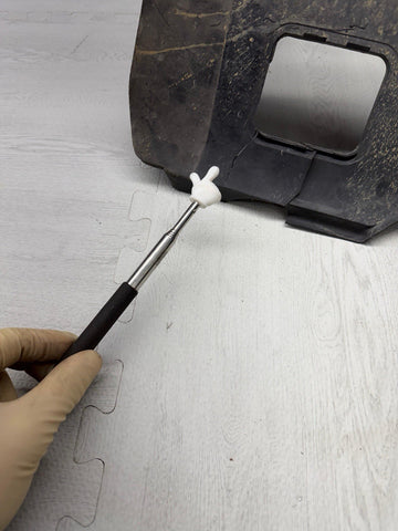 OEM BMW E46 M3 Front Left Splash Shield + Temp Sensors Guard *Cracked