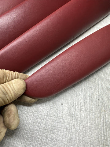 01-06 BMW E46 M3 Convertible Door Upper Arm Rest Armrest Pads Imola Red *Notes*