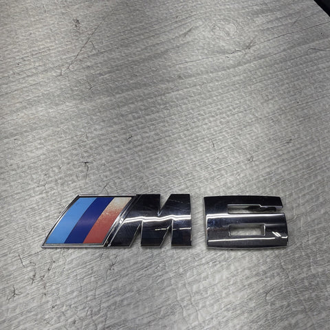 BMW E63 E64 M6 Genuine Rear Trunk Emblem "M6" Lettering Decal Badge 2004-10