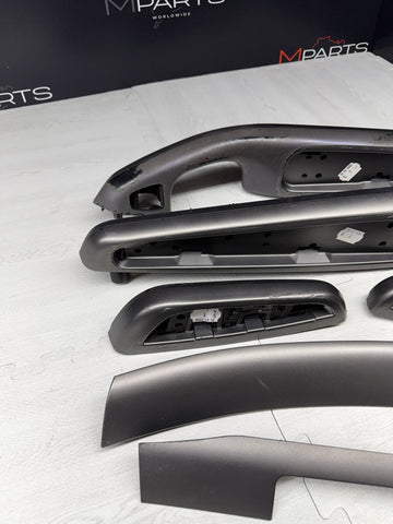 01-06 BMW E46 M3 Convertible Interior Armrests Trim Set Titan Shadow *Notes*