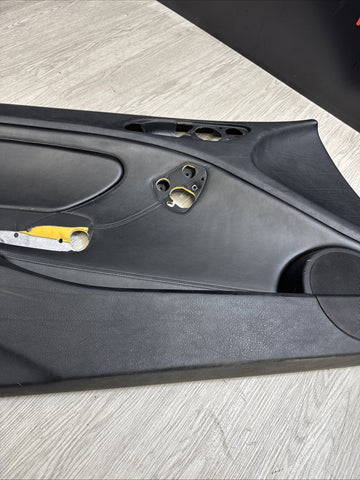 01-06 BMW E46 M3 DRIVER LEFT SIDE DOOR PANEL CARD BLACK OEM