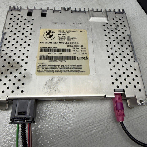 08-13 BMW E88 E60 E90 E92 E93 Satellite Radio Receiver Tuner DLP Module 2.5 OEM
