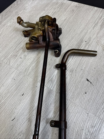 01-06 BMW E46 M3 S54 Engine Oil Pump + Pick Up Tubes