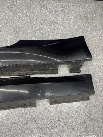 06-10 BMW E63 E64 M6 Side Skirts Rocker Panels Black Sapphire OEM