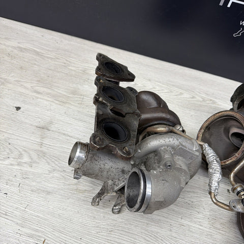 OEM BMW F80 F82 F83 F87 M2 M3 M4 S55 Engine Turbos Turbocharger Set 60k Miles
