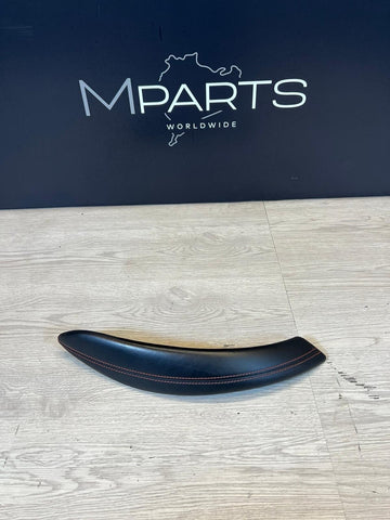 15-20 BMW F82 F83 M4 FRONT LEFT INTERIOR DOOR PULL HANDLE BLACK LEATHER 8057637