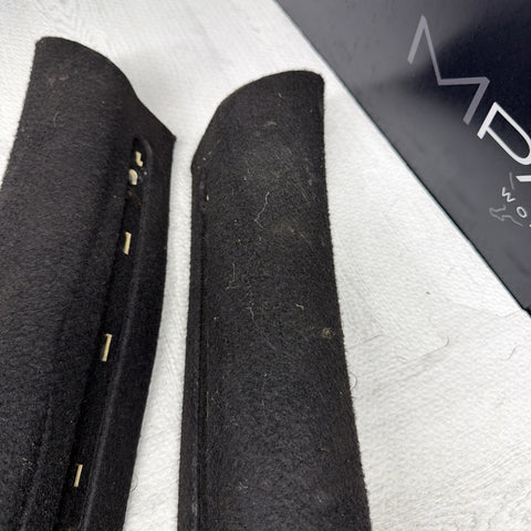 2001-2006 BMW M3 E46 Coupe Front Left Right A Pillar Trim Cover Black OEM