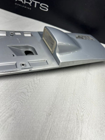 Rear Trunk Lid Lisence Plate Cover Trim Silver OEM BMW E36 Z3 M Roadster 1998-02