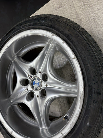Genuine BMW Z3 M Z3M Style 40 Rims Wheels Set 17x7.5 et41 and 17x9 et8