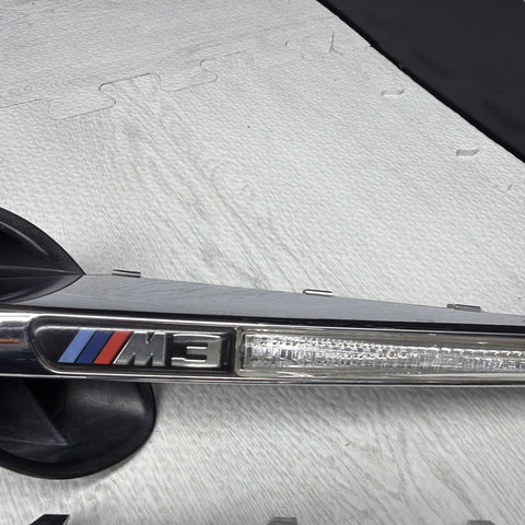 08-13 BMW E92 E93 M3 Front Fender Grilles Side Marker Light Chrome Trims OEM