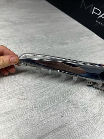 08-13 BMW E90 E92 E93 M3 Front Fender Grilles Side Marker Light Chrome Trims OEM