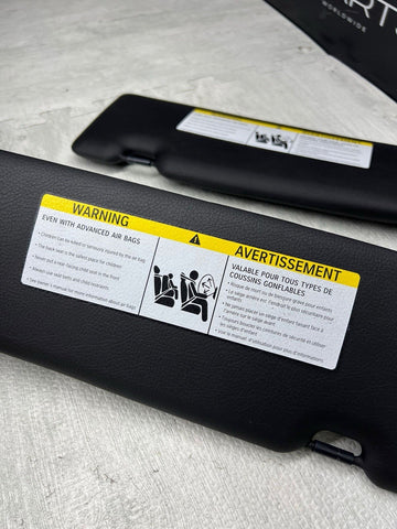 14-20 OEM BMW F22 F87 228 230 M235 M240 M2 Interior Sun Visor Black Pair SET