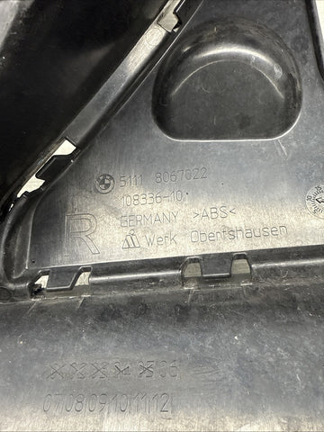 BMW 16-18 M2 F87 FRONT BUMPER RIGHT INSERT 51118067022 8067022 2016 OEM *DAMAGE