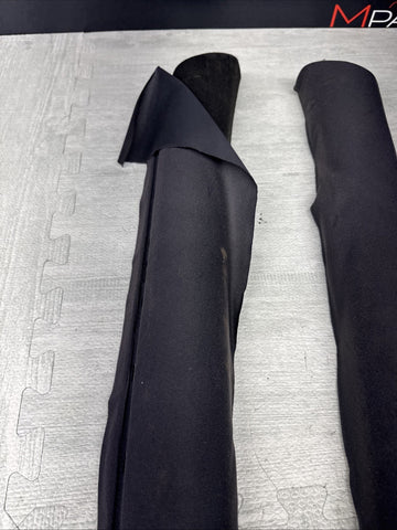 2001-2006 BMW M3 E46 Coupe Front Left Right A Pillar Trim Cover Black OEM