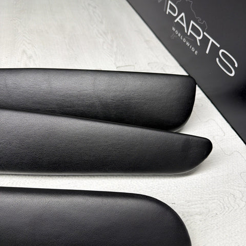 01-06 BMW OEM E46 M3 Coupe Trim Armrest Pads Set Black 8238622