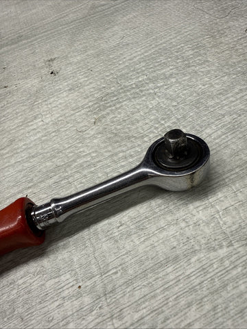 SNAP ON TOOLS TM741R 1/4” DRIVE ROUND HEAD RATCHET RED RACING EDITION - USA