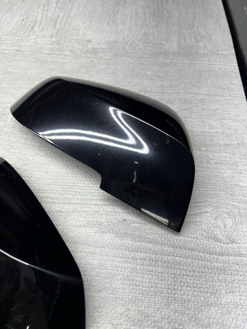 BMW 1 2 3 4 Series F30 F31 F32 Wing Mirror Covers Pair Black OEM