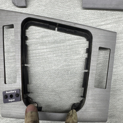 01-06 BMW E46 M3 Convertible Interior Armrests Trim Set Brushed Aluminum *Notes*