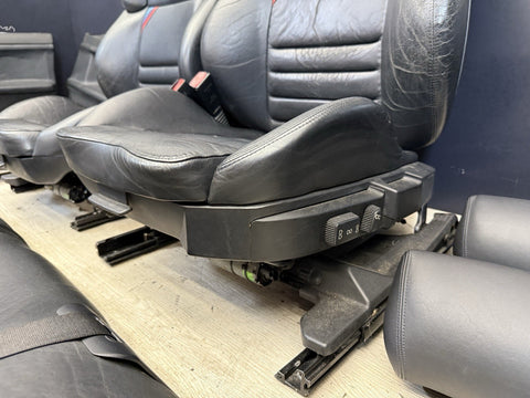 95-99 BMW E36 M3 COUPE SPORT VADER SEATS BLACK LEATHER OEM SET