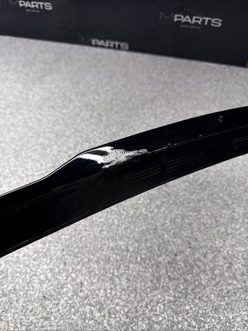 21-26 BMW G82 M4 Coupe Rear Trunk Lip Spoiler Gloss Black 8074910 OEM *Damage