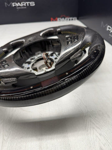 BMW E60 E63 E64 M5 M6 06-10 SMG Steering Wheel Carbon Fiber LED Performance