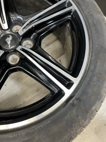 18” 2024 2025 FORD MUSTANG 18x8 5 SPOKE WHEEL RIM Factory Oem Black PR3C1007AA