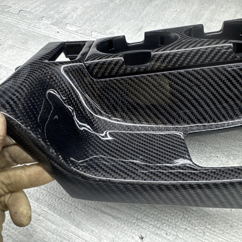 01-06 BMW E46 330 328 325 M3 COUPE BLACK CENTER CONSOLE COIN TRAY CARBON FIBER