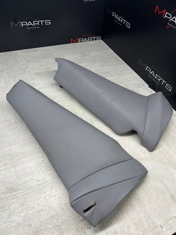BMW E46 01-05 325ci 330ci M3 Coupe Rear Side Seat Bolsters Grey Gray