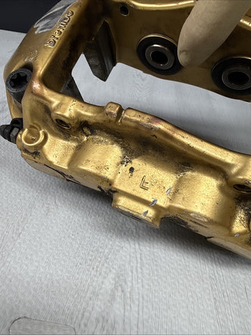 BMW 15-20 F80 F82 F83 M3 M4 CARBON CERAMIC BRAKE CALIPER GOLD FRONT LEFT