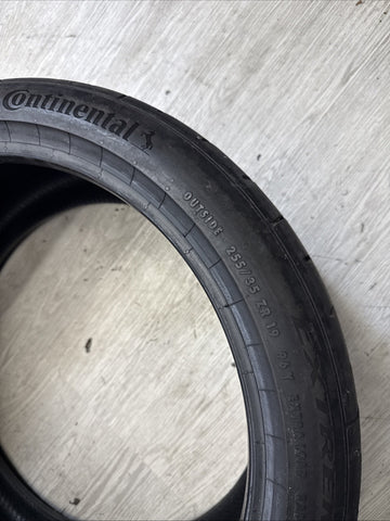 2022 Used Tire 255/35/19 96Y Continental ExtremeContact Sport 02 5/32