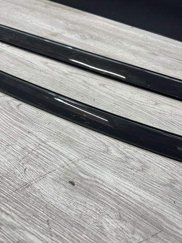 14-25 BMW F16 X6 F86 X6M Roof Drip Mouldings Trims Dravit Grey Pair Set OEM