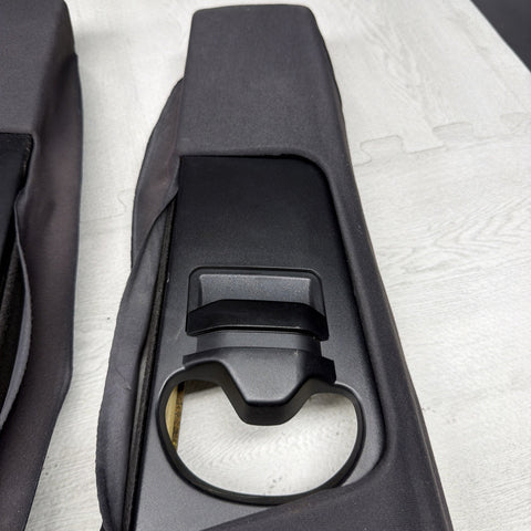 GENUINE BMW E46 B Pillar Trims Column Cover Pillars Pair Black *Peeling*