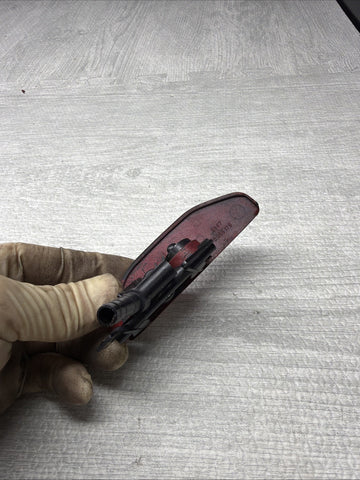 01-06 BMW E46 M3 Left Driver Head Light Washer Jet Trim Cover Imola Red