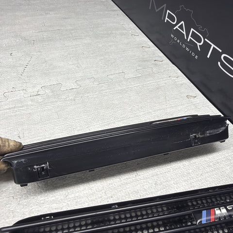 01-06 BMW E46 M3 Left Right Fender Vent Grilles Grills Trims Gloss Black